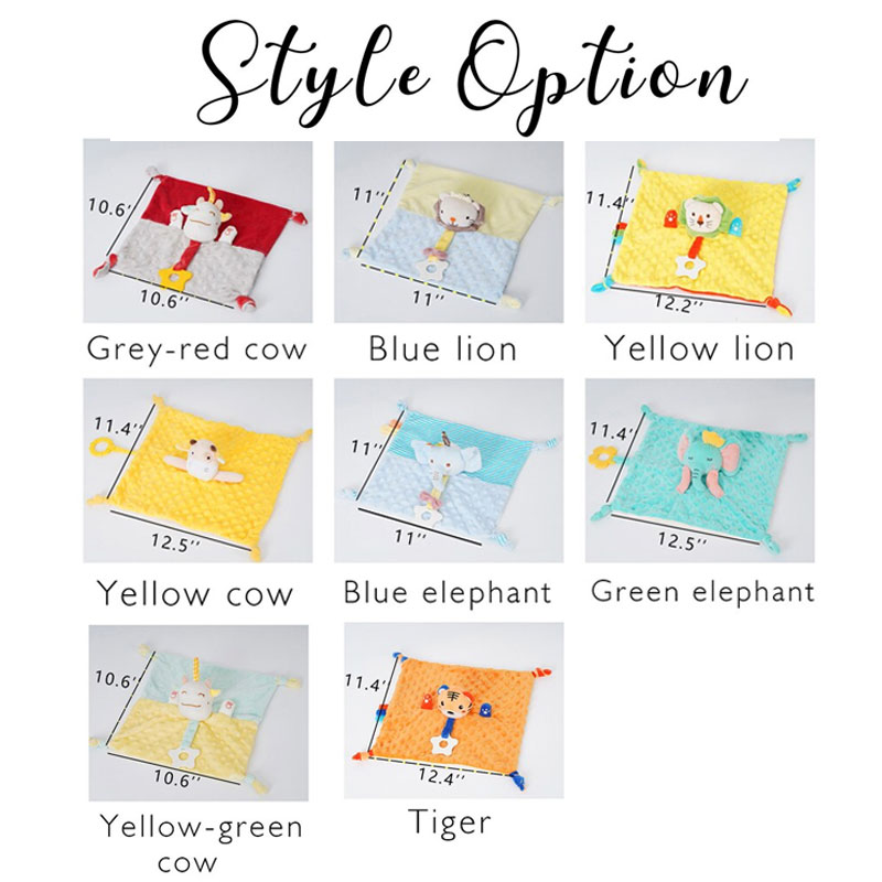 Baby Comforter Embroidered Baby Comforter Stuffed Animal Comforter
