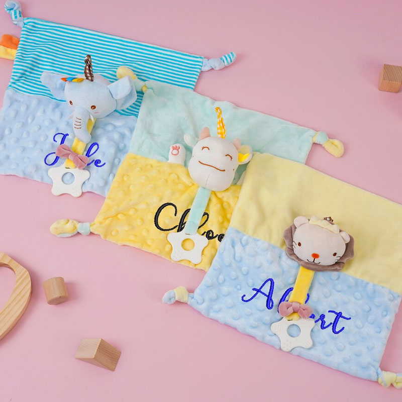 Baby Comforter Embroidered Baby Comforter Stuffed Animal Comforter