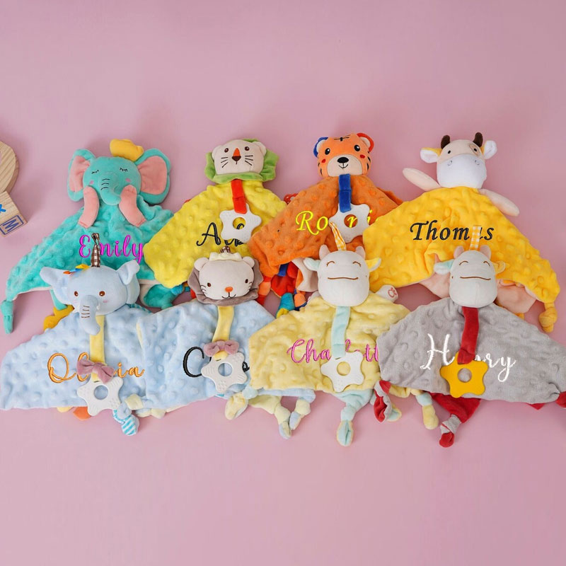 Baby Comforter Embroidered Baby Comforter Stuffed Animal Comforter