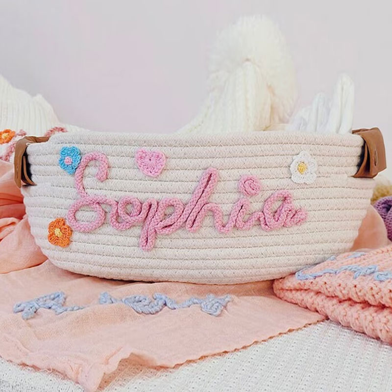 Baby Gift Basket Cotton Rope Toy Basket Diaper basket