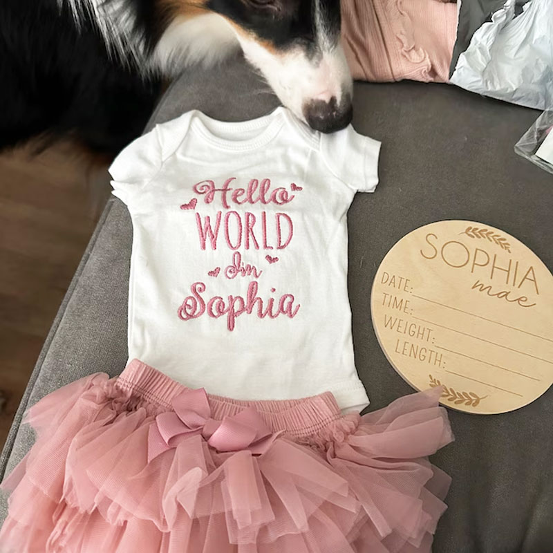 Baby Girl Coming Home Outfit  Hello World Clothes