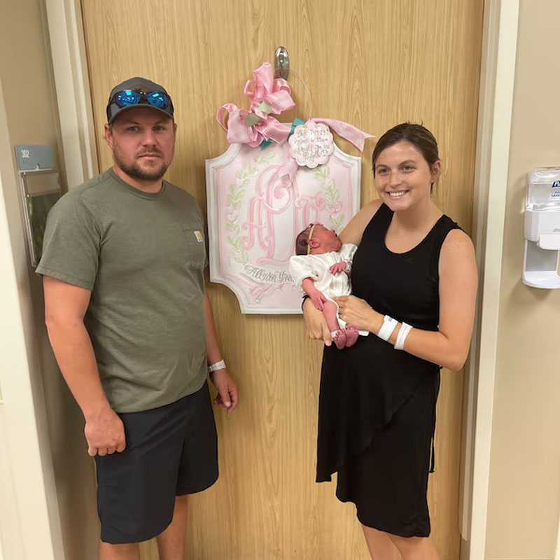 Baby Girl Nursery Door Hospital Door Hanger