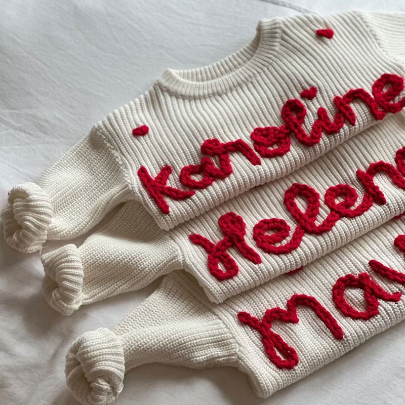 Baby Hearts Embroidered Sweater Valentine’s Day outfit