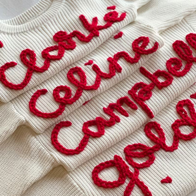 Baby Hearts Embroidered Sweater Valentine’s Day outfit