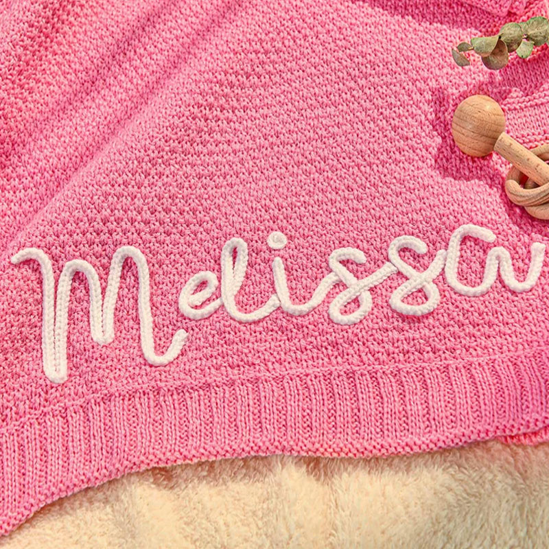 Baby Name Blanket for Baby Shower Crib Blanket