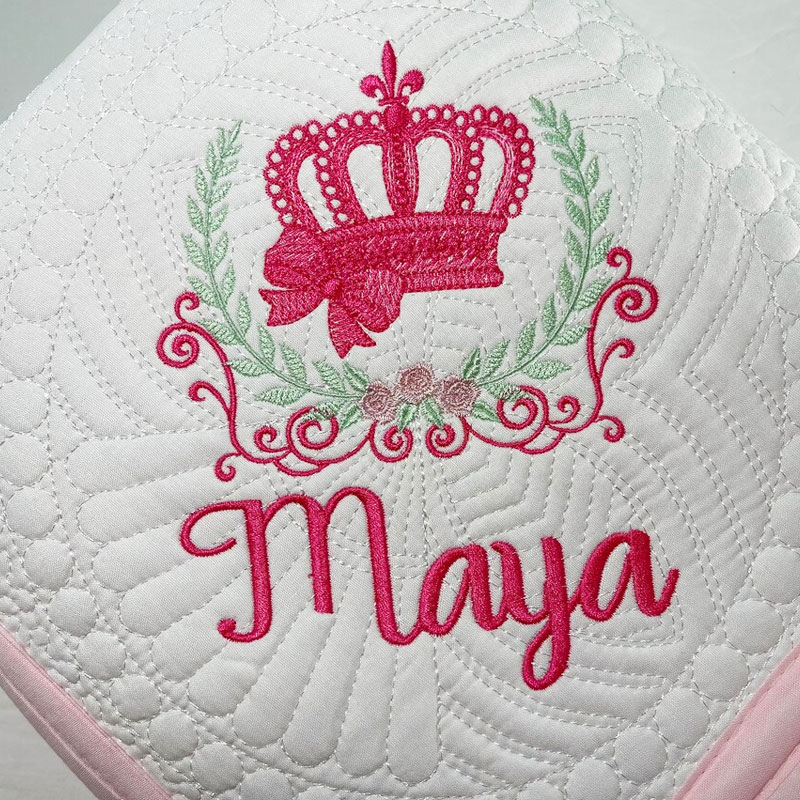 Baby Quilt Royal Princess Tiara Crown Baby Blanket