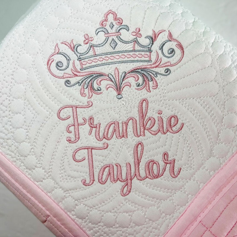 Baby Quilt Royal Princess Tiara Crown Baby Blanket