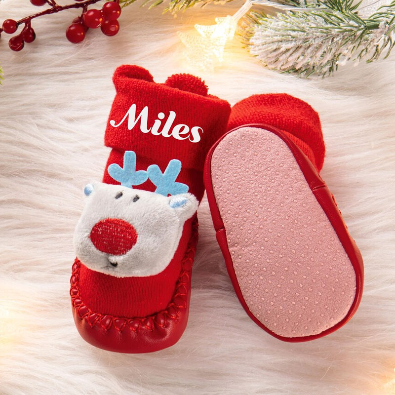 Baby Soft Knitted Anti Slip Christmas Cotton Socks