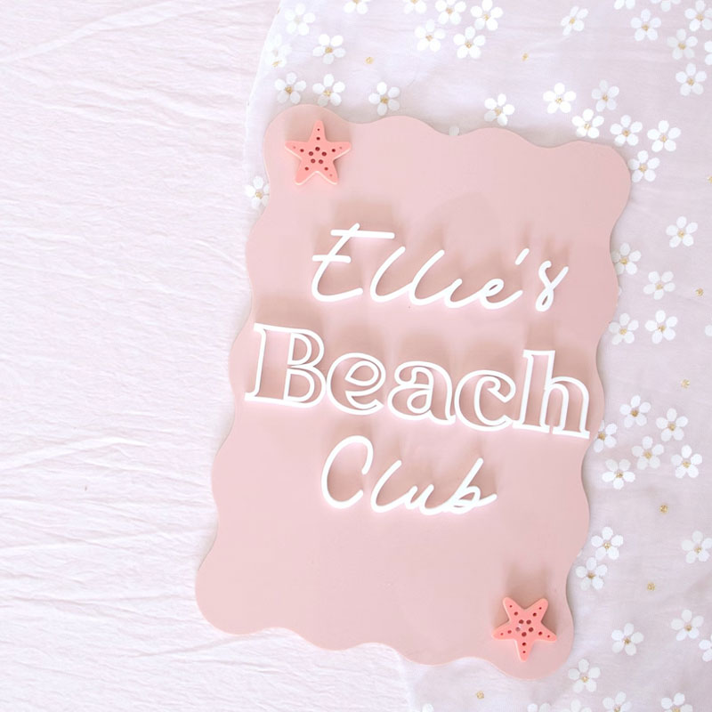 Baby beach club sign summer birthday sign