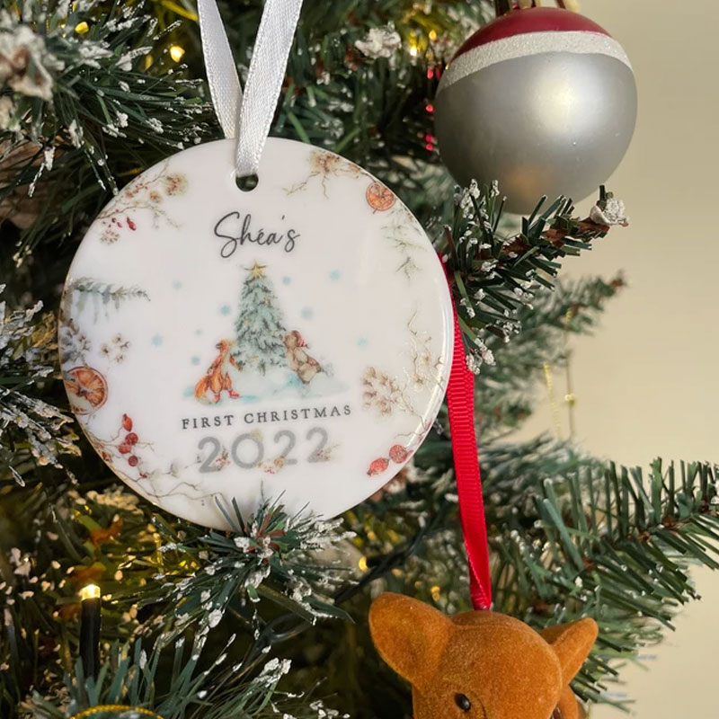 Baby's First Christmas Ornament Rabbit Decoration