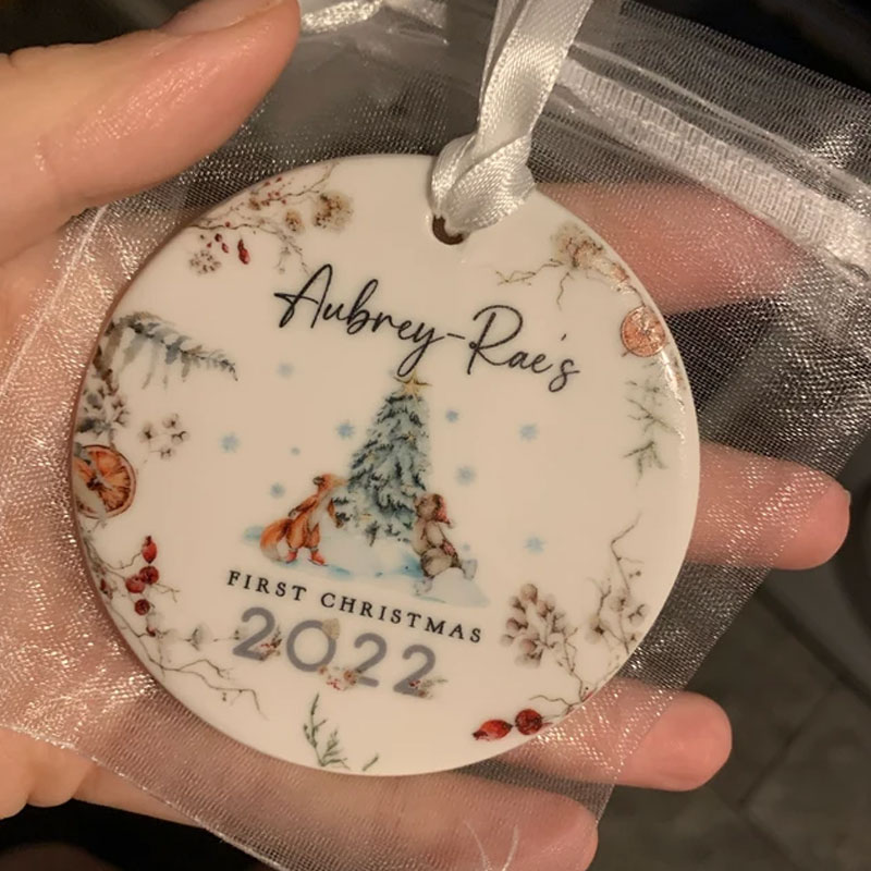 Baby's First Christmas Ornament Rabbit Decoration