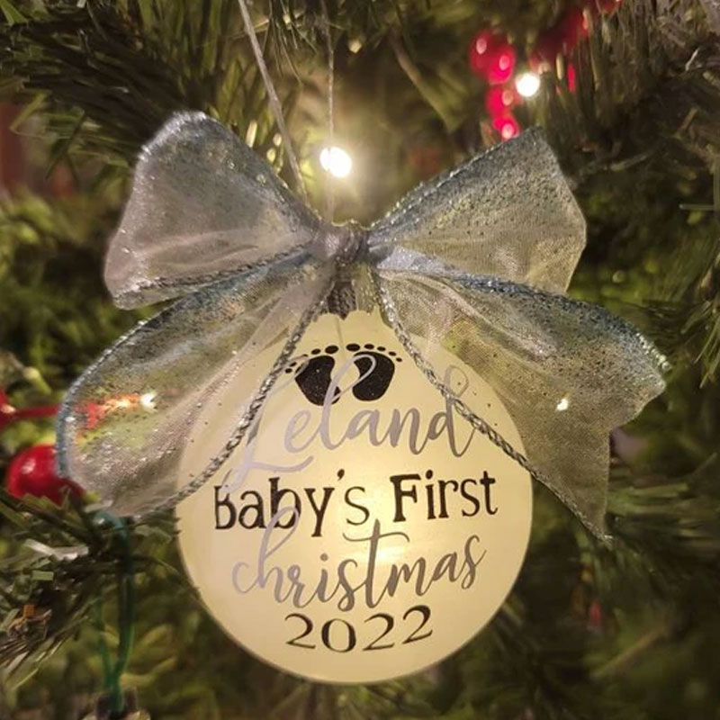 Baby's First Christmas Ornament, Gift Idea for New Parents