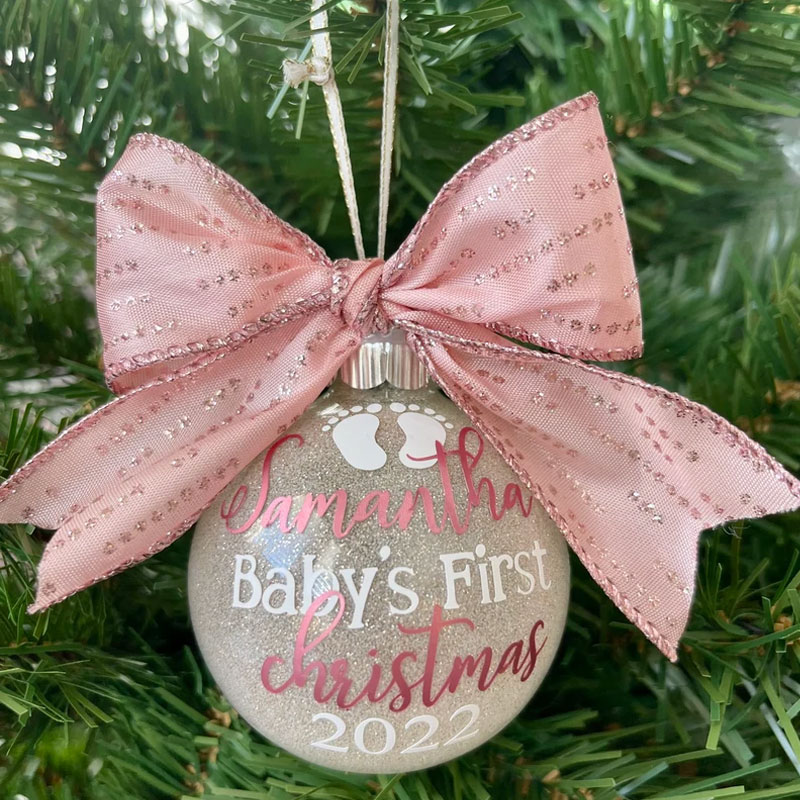 Baby's First Christmas Ornament, Gift Idea for New Parents