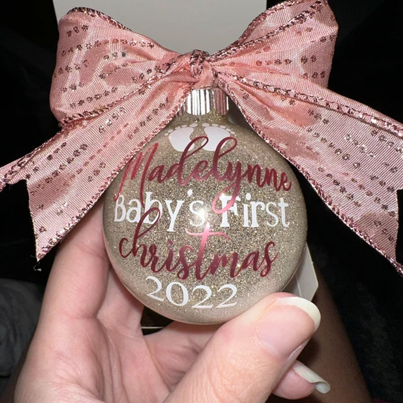 Baby's First Christmas Ornament, Gift Idea for New Parents