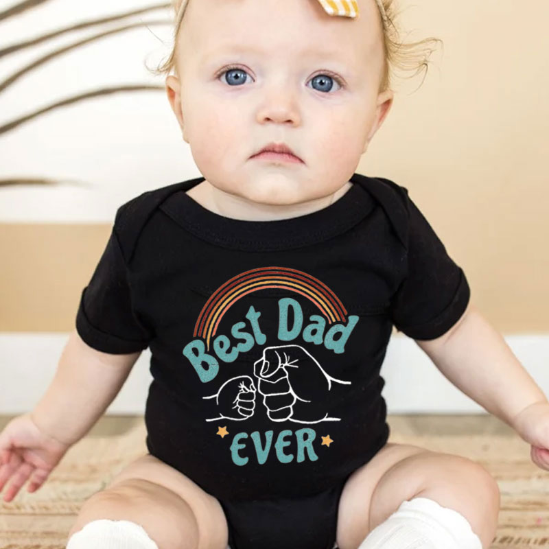 [Baby Bodysuit]Best Dad Ever Shirt Daddy and Me Shirt