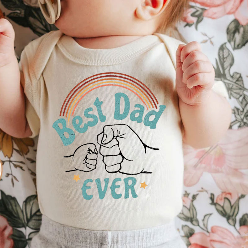 [Baby Bodysuit]Best Dad Ever Shirt Daddy and Me Shirt