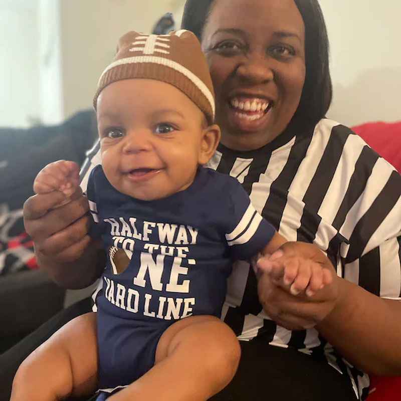 Boys Half Birthday Football Jersey Bodysuit Set
