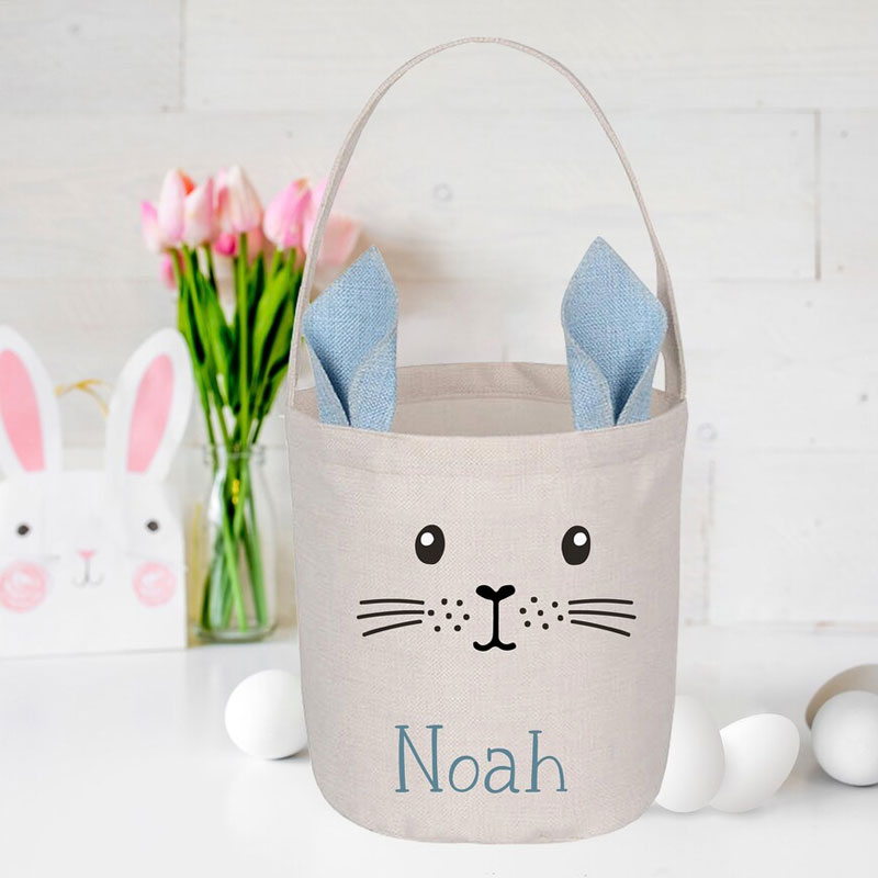 Bunny Easter Basket Cute Easter Gift for Kids