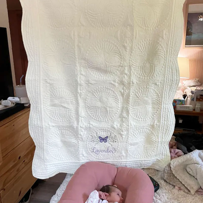 Butterfly Baby Nursery Blanket Heirloom Baby Quilt