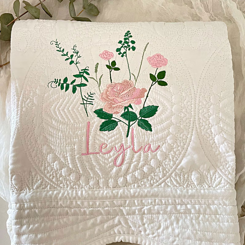 Butterfly Baby Nursery Blanket Heirloom Baby Quilt