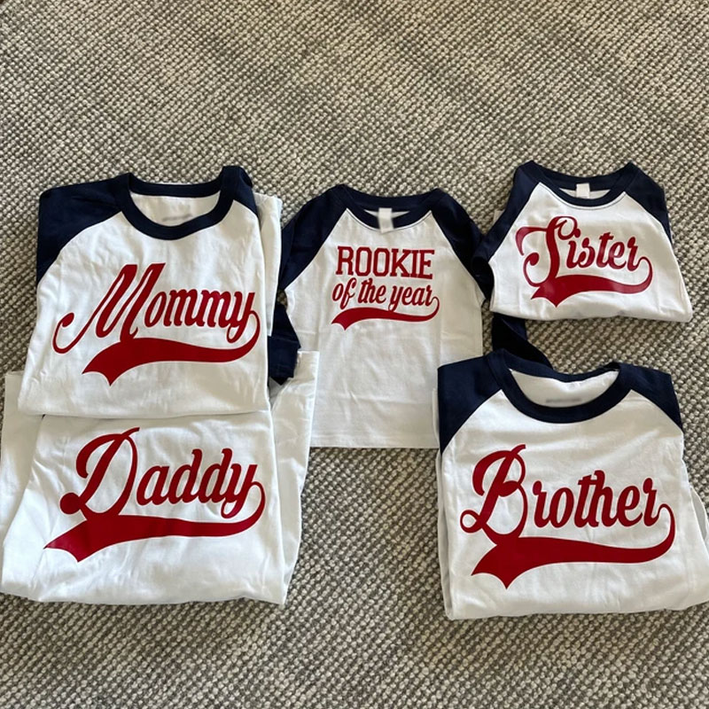 Custom Daddy, Mommy and Me Matching Rookie Shirt