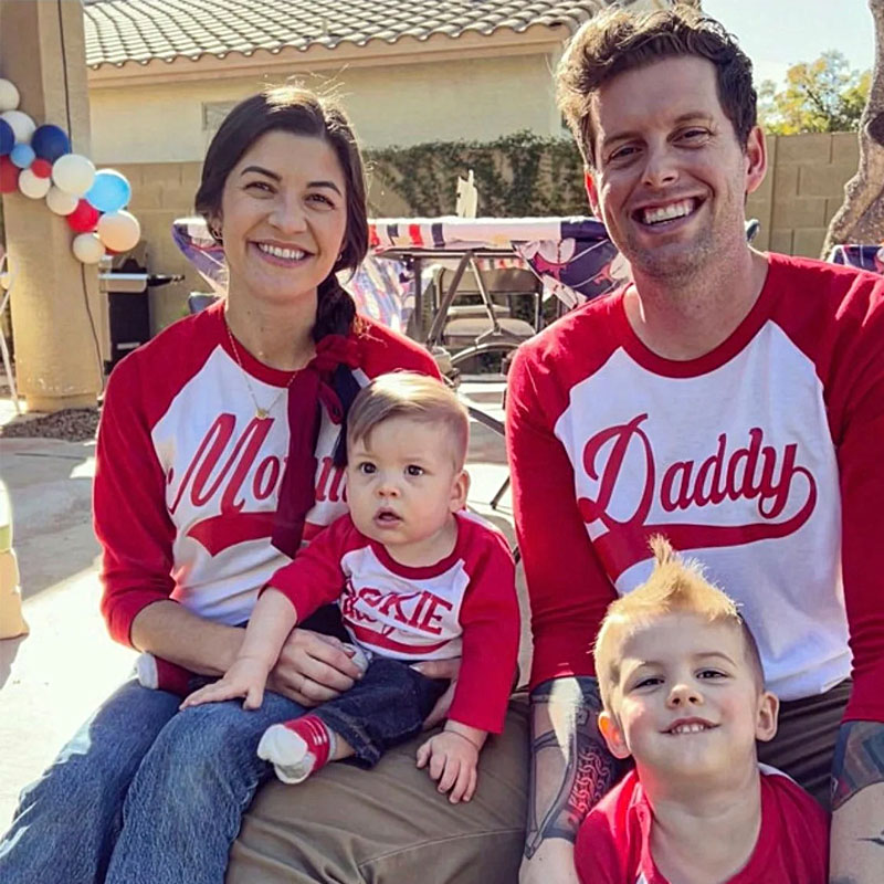 Custom Daddy, Mommy and Me Matching Rookie Shirt