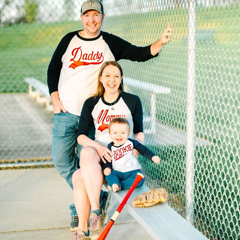 Custom Daddy, Mommy and Me Matching Rookie Shirt