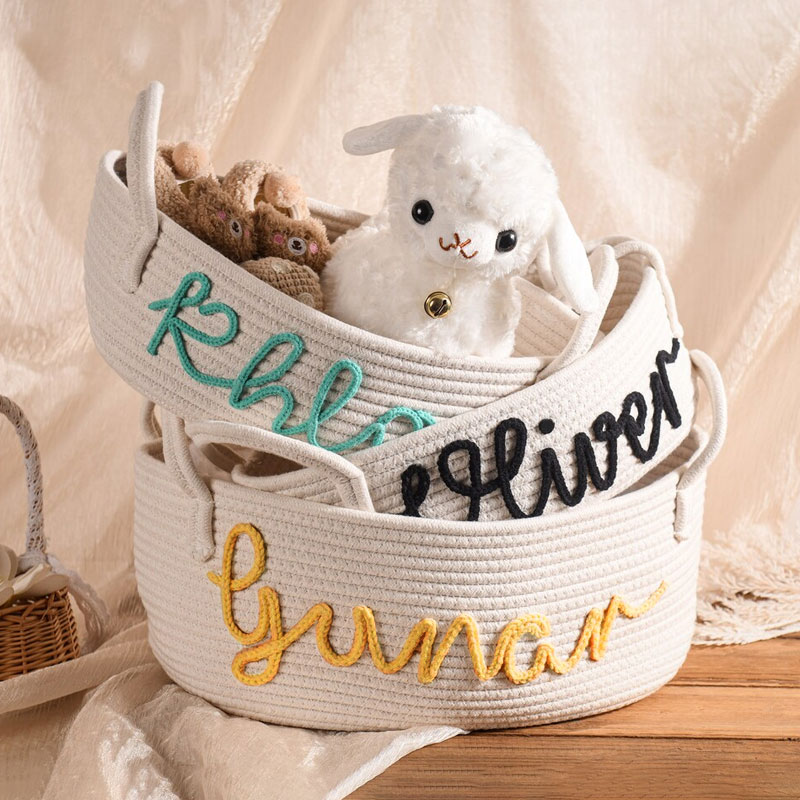 Custom Baby Shower Gift Basket, Portable Diaper Storage