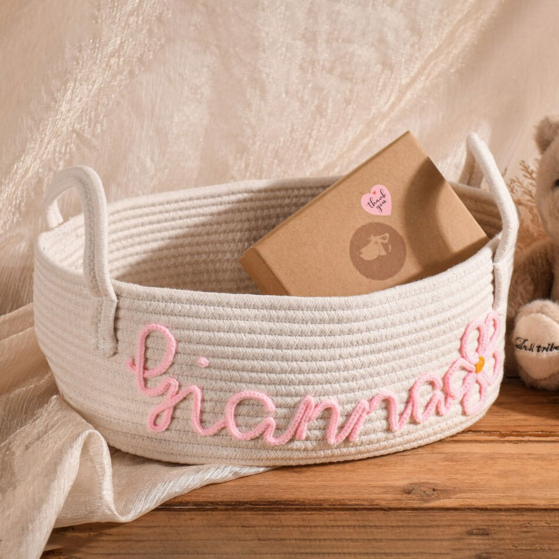 Custom Baby Shower Gift Basket, Portable Diaper Storage
