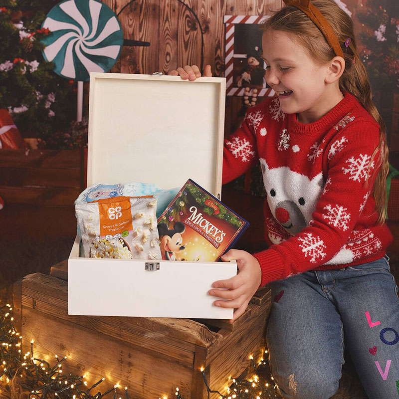Personalised Snowflakes Christmas Eve Box for Children