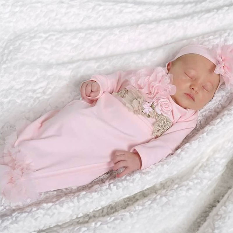 Pink Take Home Gown Newborn Girl Coming Home Outfit