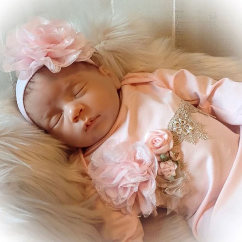 Pink Take Home Gown Newborn Girl Coming Home Outfit