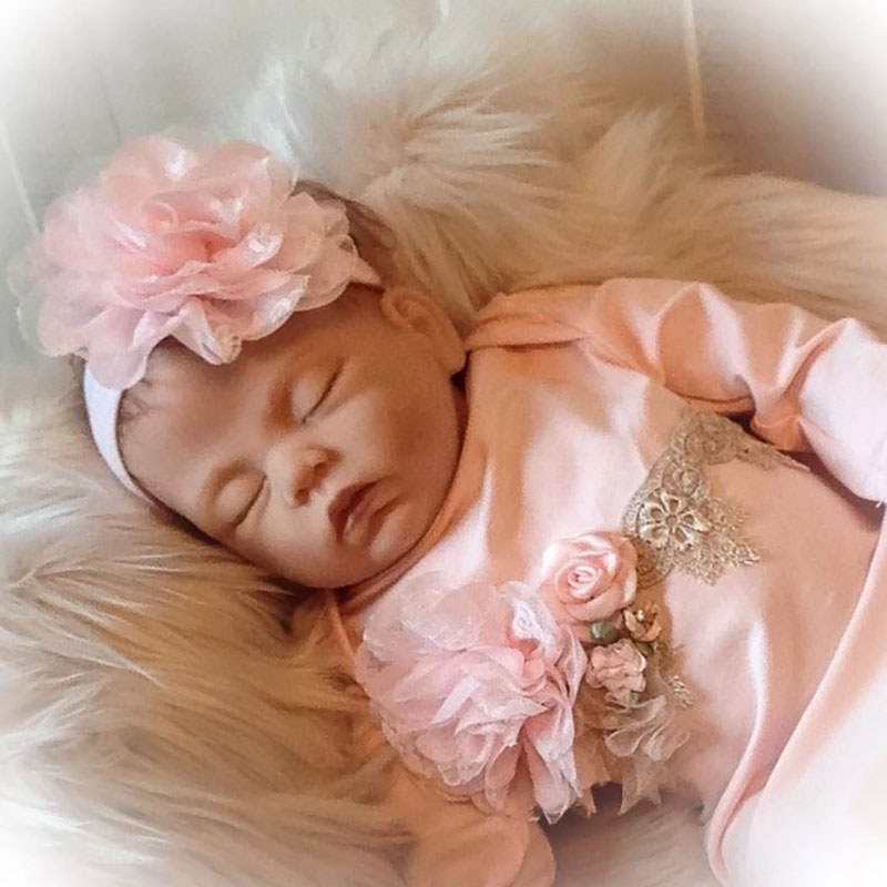 Pink Take Home Gown Newborn Girl Coming Home Outfit