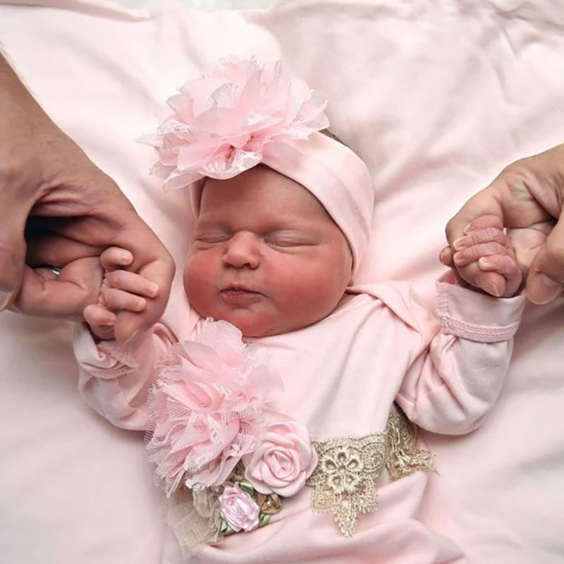 Pink Take Home Gown Newborn Girl Coming Home Outfit