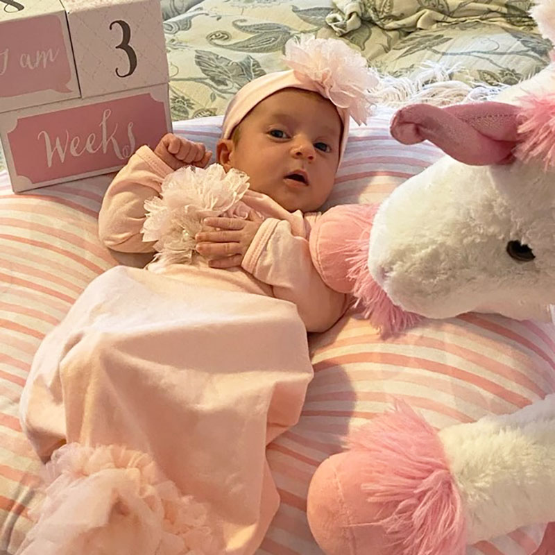 Pink Take Home Gown Newborn Girl Coming Home Outfit