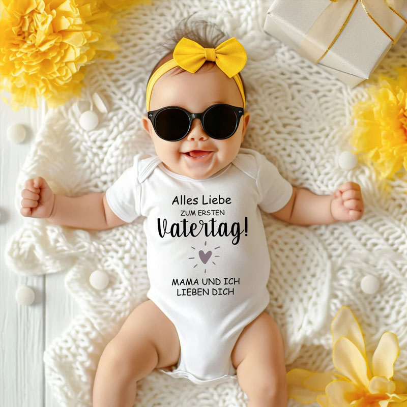 Celebrate First Father's Day Baby Onesie