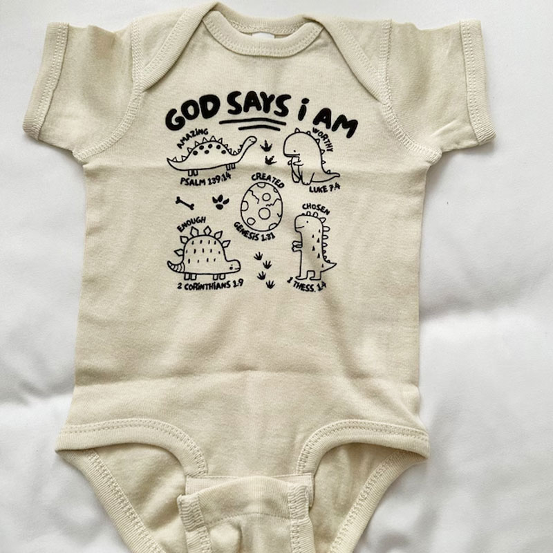 Christian Baby Bodysuit - God Says I Am Christian