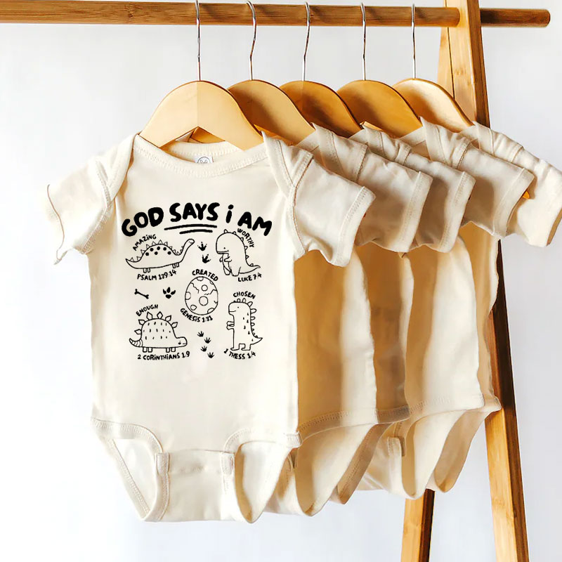 Christian Baby Bodysuit - God Says I Am Christian