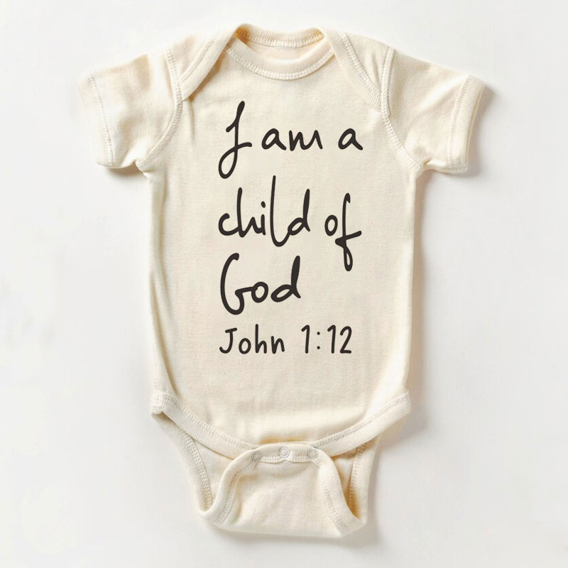 Christian Baby Bodysuit - I Am A Child Of God Jesus