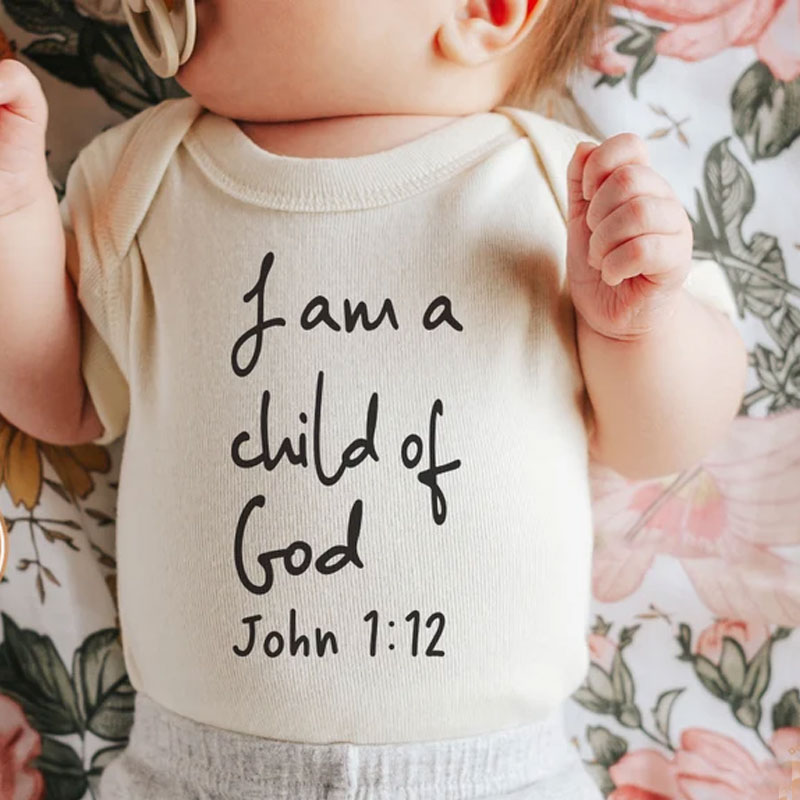 Christian Baby Bodysuit - I Am A Child Of God Jesus