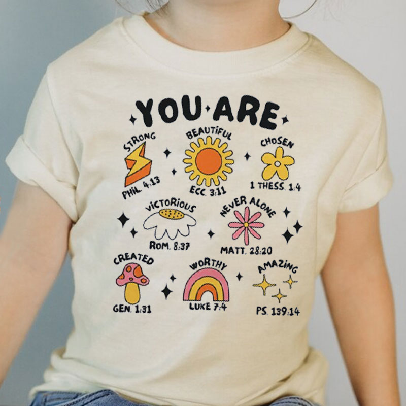 Christian Baby Bodysuit - You Are Strong Beautiful