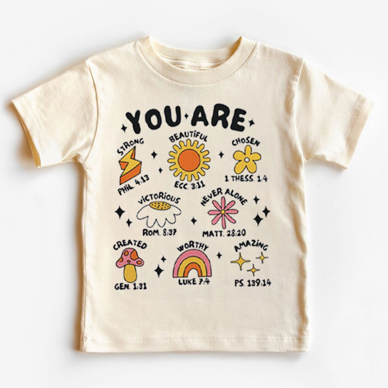 Christian Baby Bodysuit - You Are Strong Beautiful