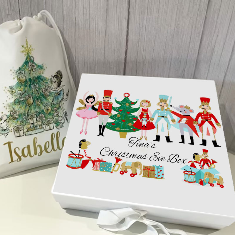 Christmas Eve Box Nutcracker Sugar Plum Fairy Gift Box for Kids