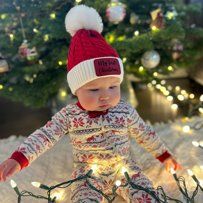 Custom Baby's First Christmas Santa Hat