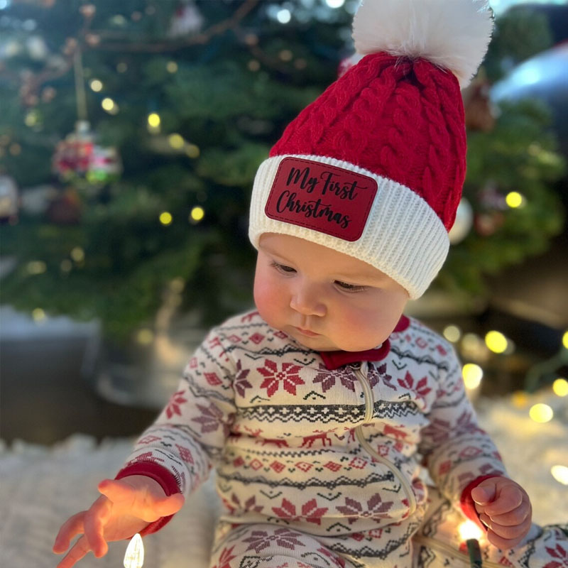 Custom Baby's First Christmas Santa Hat