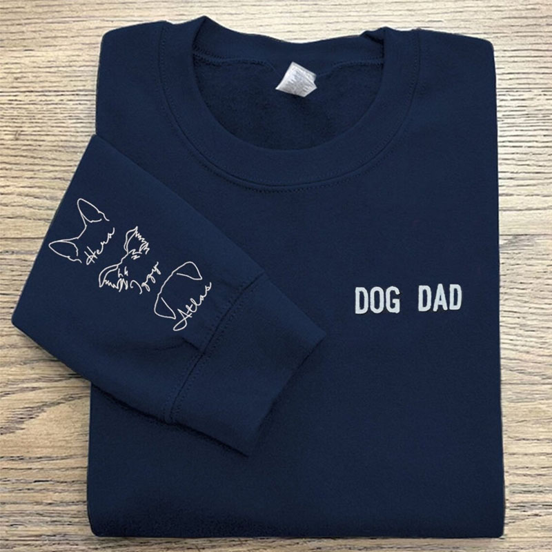 Custom Dad Dog Ears Sweatshirt