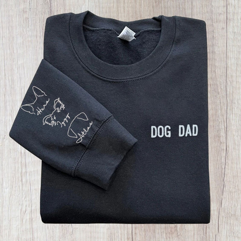 Custom Dad Dog Ears Sweatshirt