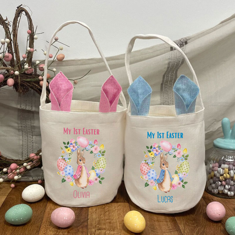 Custom Easter Baby Bag - Personalised First Easter Basket