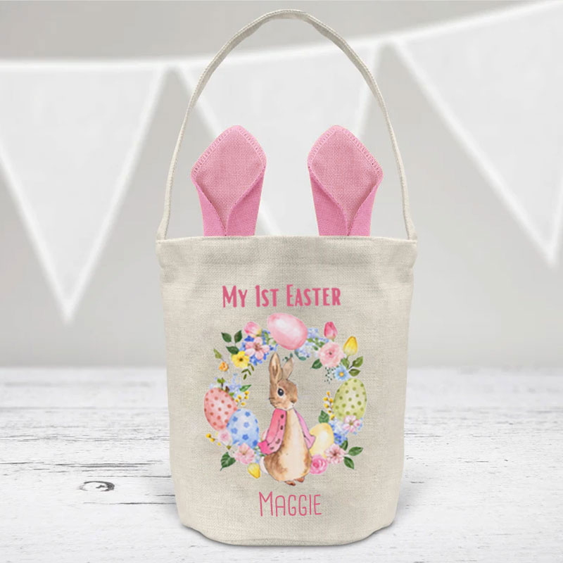 Custom Easter Baby Bag - Personalised First Easter Basket