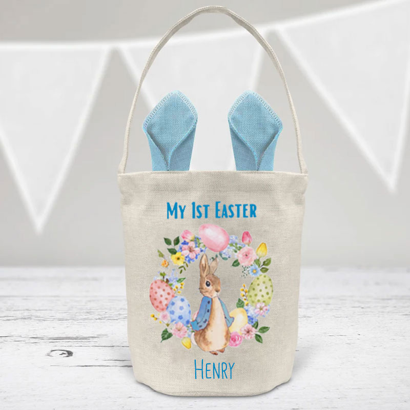 Custom Easter Baby Bag - Personalised First Easter Basket